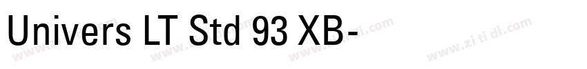 Univers LT Std 93 XB字体转换